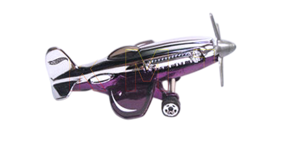 Hot Wheels 2006 - Classics Series 2 # 13/30 - Madd Propz (Airplane) - Spectraflame Purple & Chrome - Metal/Metal - Limited Edition