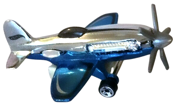 Hot Wheels 2006 - Classics Series 2 # 13/30 - Madd Propz (Airplane) - Spectraflame Blue & Chrome - Metal/Metal - Limited Edition