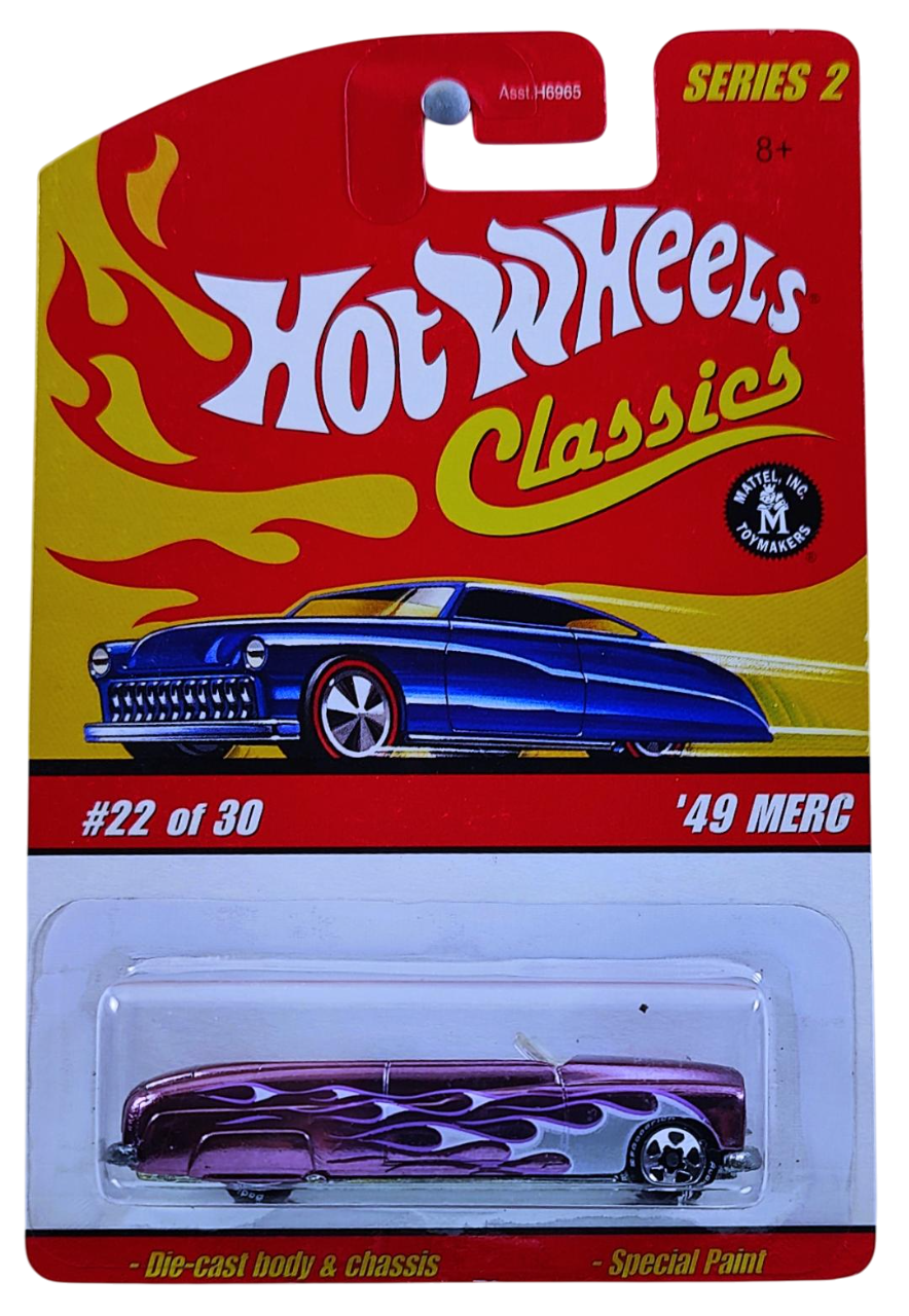Hot Wheels 2006 - Classics Series 2 # 22/30 - '49 Merc (Convertible) - Spectraflame Purple - Metal/Metal - 5 Spokes on BF Goodrich Tires - Limited Edition