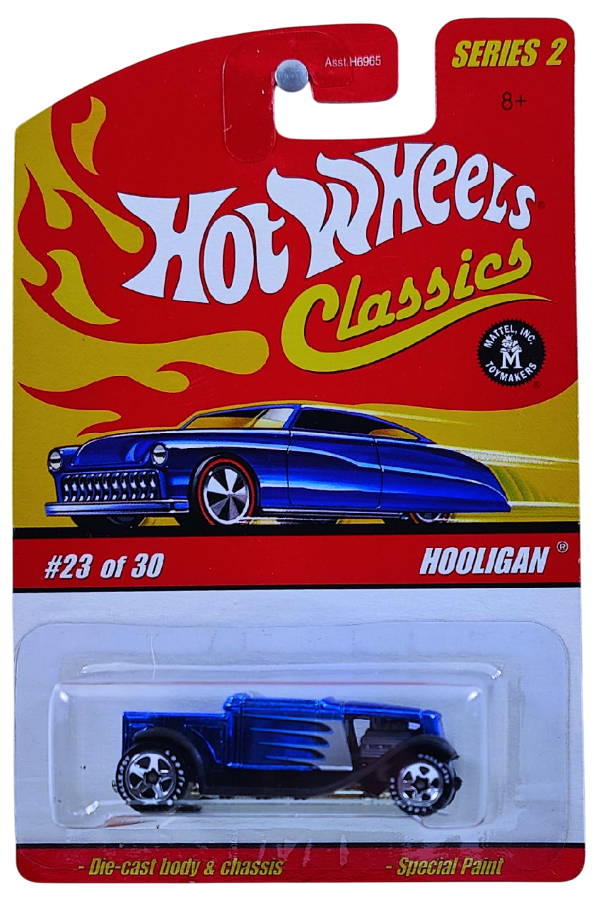 Hot Wheels 2006 - Classics Series 2 # 23/30 - Hooligan - Spectraflame Blue - 5 Spokes with Good Year Tires - Metal/Metal - Limited Edition