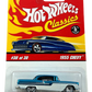 Hot Wheels 2006 - Classics Series 2 # 30/30 - 1955 Chevy - Spectraflame Light Blue over White Enamel - 7 Spokes on White Walls - Metal/Metal - NEW Casting!