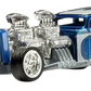 Hot Wheels 2007 - Street Show Series 09/32 - Way 2 Fast - Metalflake Blue - Street Show 5 Spoke (SS5SP) on Rubber Tires - Metal/Metal - Walmart Exclusive