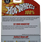 Hot Wheels 2008 - 100% Collectible / 40th Anniversary - '32 Ford Roadster - Black - Rubber Tires - Extreme Detail - Acrylic Display Box