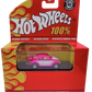 Hot Wheels 2008 - 100% Collectible / 40th Anniversary - '66 Volkswagen Beetle - Pink & White - Rubber Tires - Opening Engine Cover - Extreme Detail - Acrylic Display Box