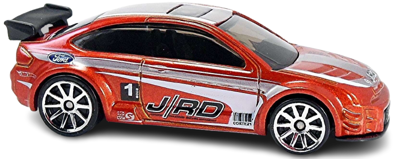 Hot Wheels 2008 - Collector # 031/196 - New Models 31/40 - '08 Ford Focus - Metalflake Orange - K-Mart Exclusive - USA