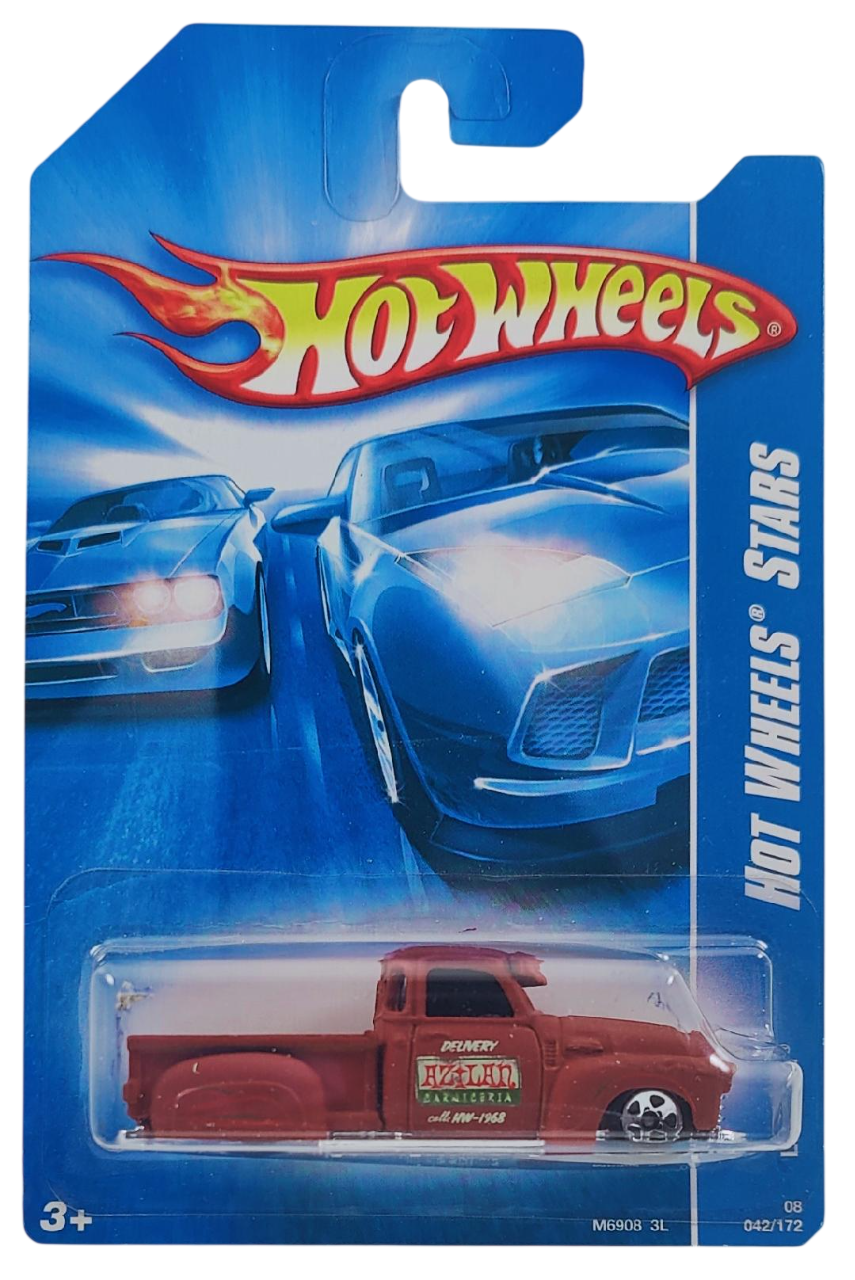 Hot Wheels 2008 - Collector # 042/172 - Hot Wheels Stars 02/36 - La Troca - Matte Brown / 'Azilan Carniceria' - International Card