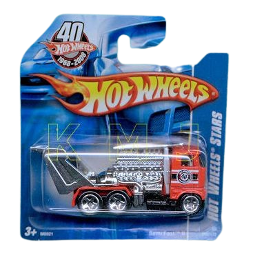 Hot Wheels 2008 - Collector # 055/172 - Hot Wheels Stars - Semi Fast II - Red - 5 Spokes - SC