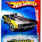 Hot Wheels 2008 - Collector # 097/196 - Web Trading Cars 21/24 - '69 Camaro (Convertible) - Black with Yellow Stripes - PR5 Wheels - USA Card
