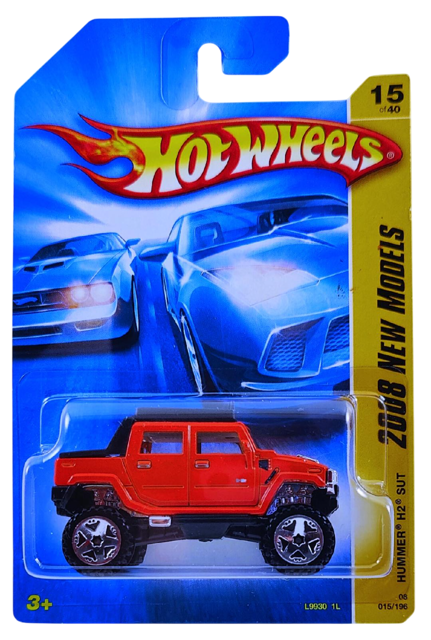 Hot Wheels 2008 - Collector # 015/196 - New Models 15/4 - Hummer H2 SUT - Orange - USA Card