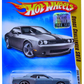 Hot Wheels 2008 - Collector # 016/196 - New Models 16/40 - Dodge Challenger SRT8 - Dark Gray Metallic / Black Stripes on Hood - KMart Exclusive - USA '09 Card with Factory Set Sticker