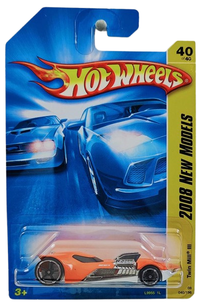 Hot Wheels 2008 - Collector # 040/196 - New Models 40/40 - Twin Mill III - Orange - USA Card