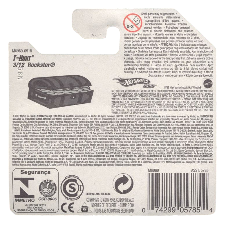 Hot Wheels 2008 - Collector # 163/172 - Treasure Hunts 03/12 - Rockster - Green - 40th / SC