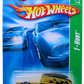Hot Wheels 2008 - Collector # 166/172 - Treasure Hunts 6/12 - Qombee - Gold with Black Roof & Flames - PR5 Wheels - International Card