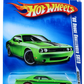 Hot Wheels 2009 - Collector # 086/190 - Muscle Mania 10/10 - '08 Dodge Challenger SRT8 - Green - Redline Tires - Walmart Exclusive - USA Card