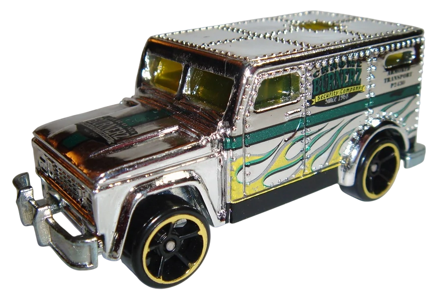 Hot Wheels 2009 - Collector # 110/190 - HW City Works 4/10 - Armored Truck - Chrome - USA Card