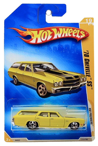 Hot Wheels 2009 - Collector # 019/166 - HW Premiere 19/42 - '70 Chevelle SS Wagon - Yellow - IC