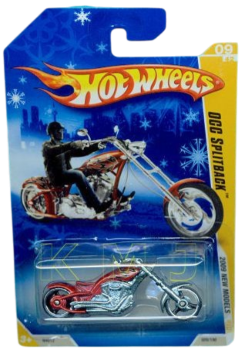Hot Wheels 2009 - Collector # 009/190 - New Models 9/42 - OCC Splitback - Red - USA 'Snowflake' Card - Target Exclusive