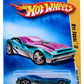 Hot Wheels 2009 - Collector # 010/190 - New Models 10/42 - Bye Focal II - Blue Body / Transparent Purple Wndows & Roof - OH5Sp Wheels - USA Card