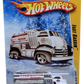 Hot Wheels 2009 - Collector # 014/190 - New Models 14/42 - Fast Gassin - White Cab / Chrome Tank / Black Fenders - 5 Spoke Wheels - USA 'Snowflake' Card - Target Exclusive