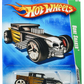 Hot Wheels 2009 - Collector # 050/190 - SUPER Treasure Hunts 08/12 - Bone Shaker - Spectraflame Gold with Black Scallops - Real Riders - USA Card