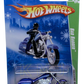 Hot Wheels 2009 - Collector # 045/190 - Treasure Hunts 03/12 - Bad Bagger (Motorcycle Chopper) - Blue - 3 Spokes - Target Exclusive - USA 'Snowflake' Card