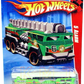 Hot Wheels 2010 - Collector # 181/240 - Race World / City 1/4 - 5 Alarm (Fire Truck) - Neon Green - USA '11 Card