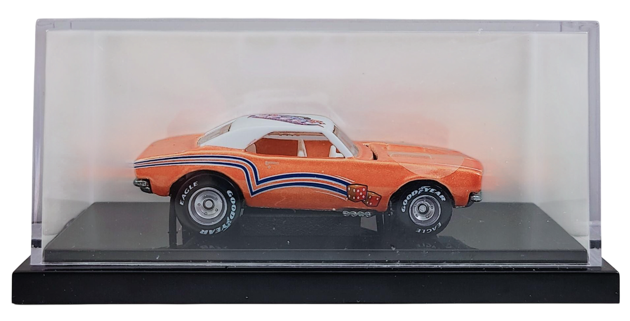 Hot Wheels 2010 - Diecast Space Super Convention - Las Vegas, NV - Liberty Promotions - '67 Camaro - Metalflake Orange / White Roof - Metal/Metal & Real Riders - Opening Hood - Acrylic Display Case - 127 of 300 - Code 3