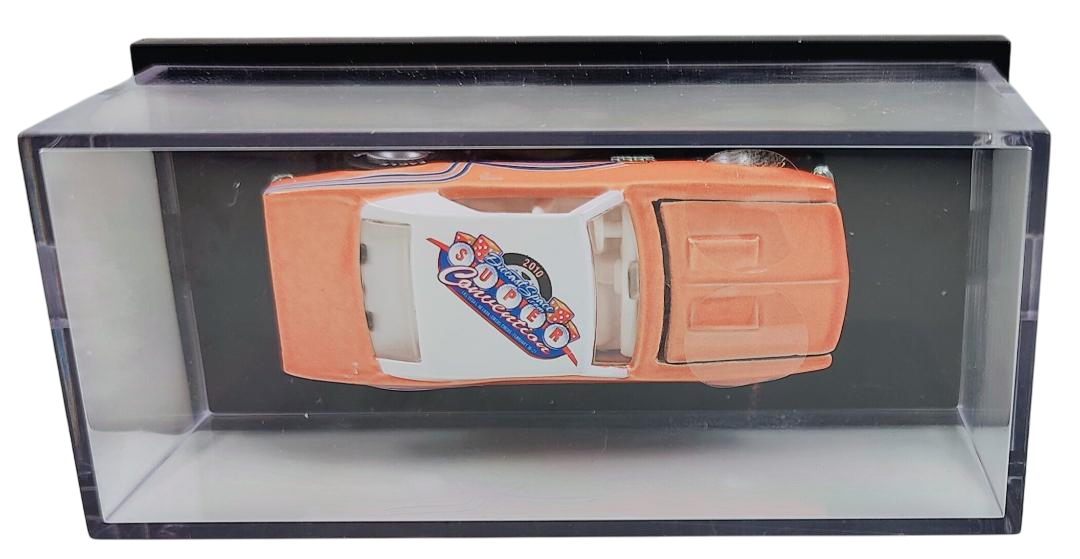 Hot Wheels 2010 - Diecast Space Super Convention - Las Vegas, NV - Liberty Promotions - '67 Camaro - Metalflake Orange / White Roof - Metal/Metal & Real Riders - Opening Hood - Acrylic Display Case - 127 of 300 - Code 3