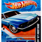 Hot Wheels 2010 - Collector # 095/240 - Nightburnerz 7/10 - Custom '67 Mustang - Blue - USA Card
