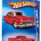 Hot Wheels 2010 - Collector # 162/240 - Hot Auction 4/10 - '55 Chevy Bel Air - Red - Gray Interior - USA Card