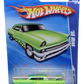 Hot Wheels 2010 - Collector # 163/240 - Hot Auction 5/10 - '56 Merc - Green Two-Tone - Opening Hood - USA Card