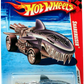 Hot Wheels 2010 - Collector # 179/240 - Race World / Ocean 3/4 - Sharkruiser - Metalflake Gray / Flames - USA '11 Card