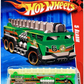 Hot Wheels 2010 - Collector # 181/240 - Race World / City 1/4 - 5 Alarm (Fire Truck) - Neon Green - USA '11 Keys to Speed Card