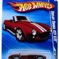 Hot Wheels 2010 - Collector # 165/240 - Hot Auction 7/10 - Shelby Cobra 427 S/C - Dark Red / White Racing Stripes - 10 Spoke Wheels - Opening Hood - USA Card