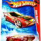 Hot Wheels 2010 - Collector # 204/240 - Race World / Earth 4/4 - Nerve Hammer - Transparent Red / Fire - USA '11 Card