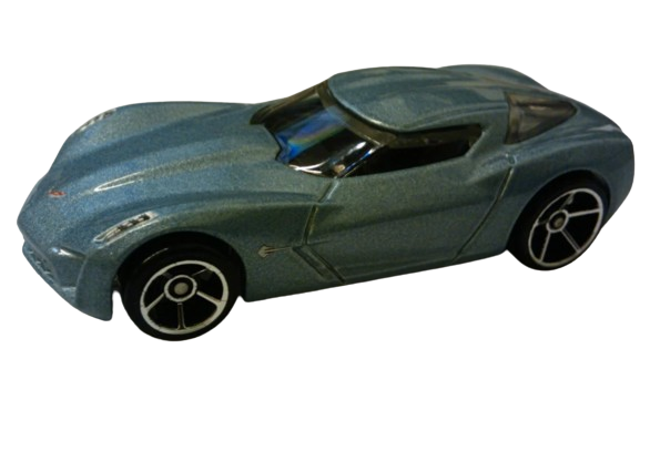 Hot Wheels 2010 - Collector # 019/240 - New Models 19/44 - '09 Corvette Stingray Concept - Metallic Light Blue - USA Card