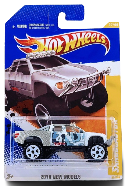 Hot Wheels 2010 - Collector # 027/240 - New Models 27/44 - Sandblaster - White Camo -  White OR5 Wheels - USA Card