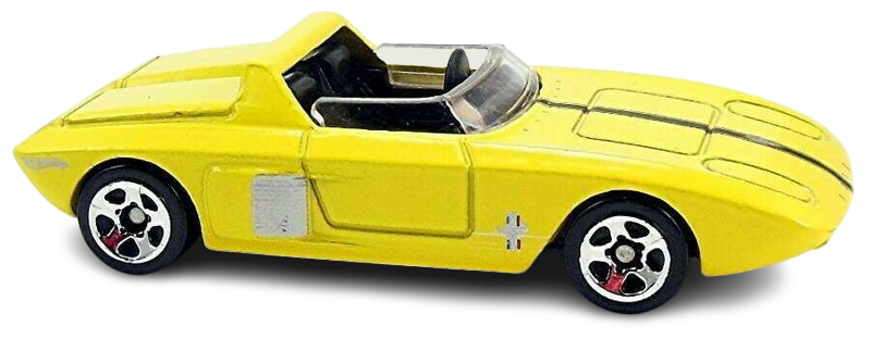 Hot Wheels 2010 - Collector # 028/240 - New Models 28/44 - '62 Ford Mustang Concept - Yellow - USA Card