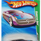 Hot Wheels 2010 - Collector # 058/214 - Treasure Hunts 6/12 - Gangster Grin - Purple Metalflake with Flames - 10 Spoke Wheels - International Card