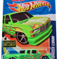 Hot Wheels 2011 - Collector # 092/244 - Heat Fleet 2/10 - Customized C3500 - Grass Green Metalflake - USA 'Instant Win' Card with License Plate