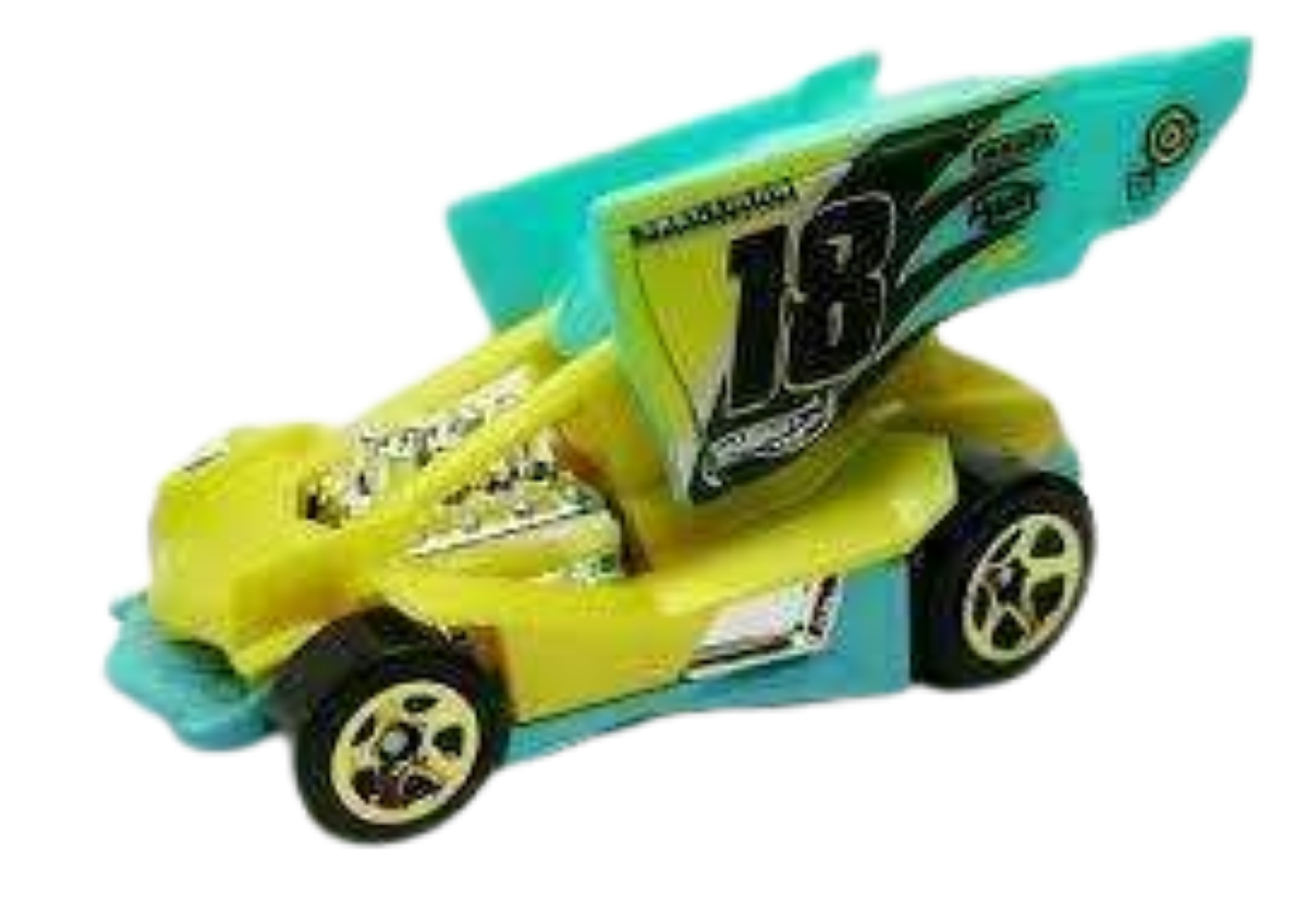 Hot Wheels 2012 - Collector # 232/247 - HW Code Cars 7/22 - Dirty Outlaw - Yellow / #18 - Gold 5 Spokes - USA Scan & Track Card