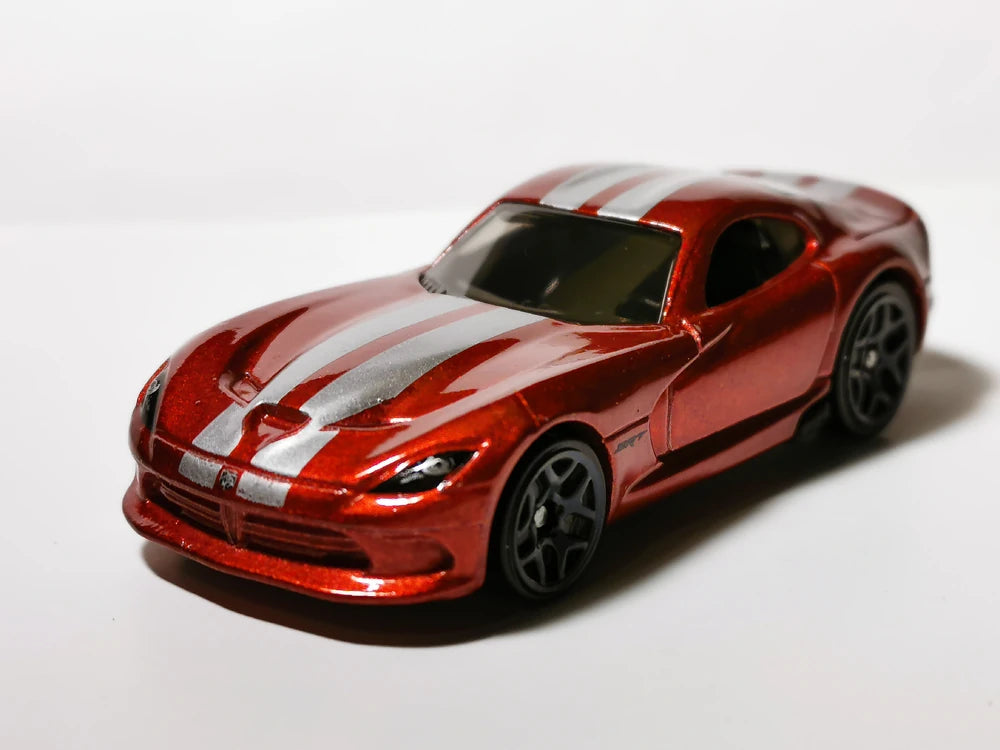 Hot Wheels 2021 - Theme / Factory 500 H.P. # 7/10 - '13 SRT Viper - Metalflake Red - Gray Y5 Wheels - Walmart Exclusive