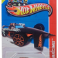 Hot Wheels 2013 - Collector # 124/250 - HW Racing / Track Aces / Treasure Hunts - Bad to the Blade - Black / #8 - Orange Chrome Y5 Wheels - USA Card