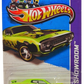 Hot Wheels 2013 - Collector # 215/250 - HW Showroom / Heat Fleet - '71 Plymouth Road Runner - Lime Green / Flames - KMart Exclusive - USA Card