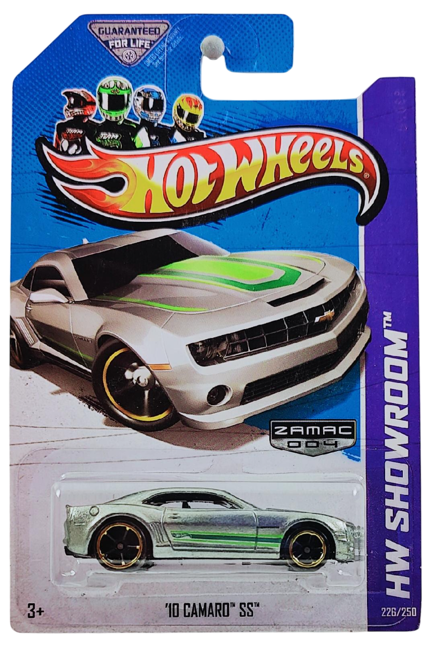 Hot Wheels 2013 - Collector # 226/250 - HW Showroom / Then And Now / ZAMAC # 004 - '11 Dodge Charger R/T - ZAMAC - Walmart Exclusive - USA Card