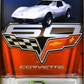 Hot Wheels 2013 - Theme / Corvette 60th Anniversary Series 5/8 - Corvette Stingray - Green - MC5 Spokes - Walmart Exclusive - Corvette 60th Card Art