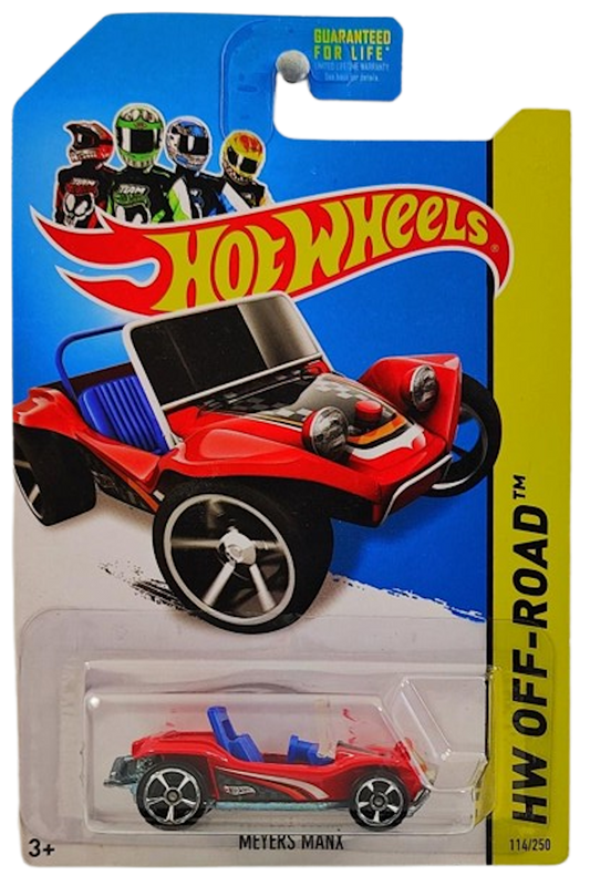 Hot Wheels 2014 - Collector # 114/250 - HW Off-Road / Off Track - Myers Manx - Red - USA Card