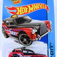 Hot Wheels 2015 - Collector # 008/250 - HW City / HW City Works - Cockney Cab II - Black Roof & Red Body / Union Jack & Taxi Graphic - USA Card