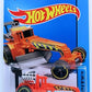 Hot Wheels 2015 - Collector # 010/250 - HW City / HW City Works - Street Cleaver - Orange - USA 'Scan & Race' Card