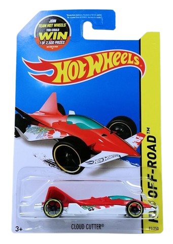 Hot Wheels 2015 - Collector # 091/250 - HW Off-Road / Sky Show - Cloud Cutter - Red - USA 'WIN' Card